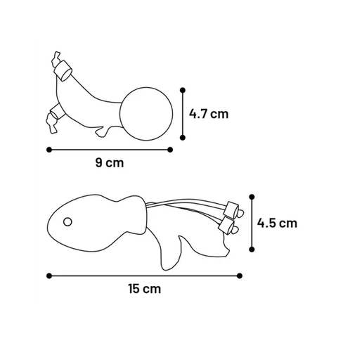 Flamingo игрушка для кошек из джута BALL BROWN 15*4.5*2.5cm