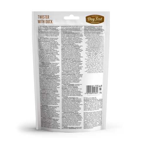 Dog Fest Rawhide tiwster with duck > 20kg