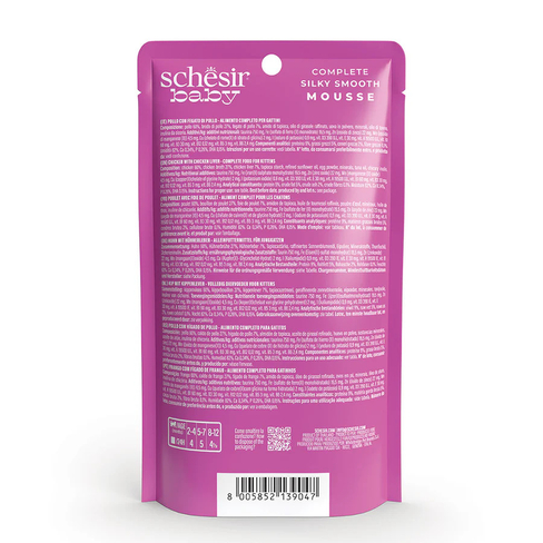 SCHESIR BABY Cat pouch Mousse Chicken With Liver