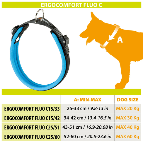 Ferplast Zgardă ERGOFLUO C15/33