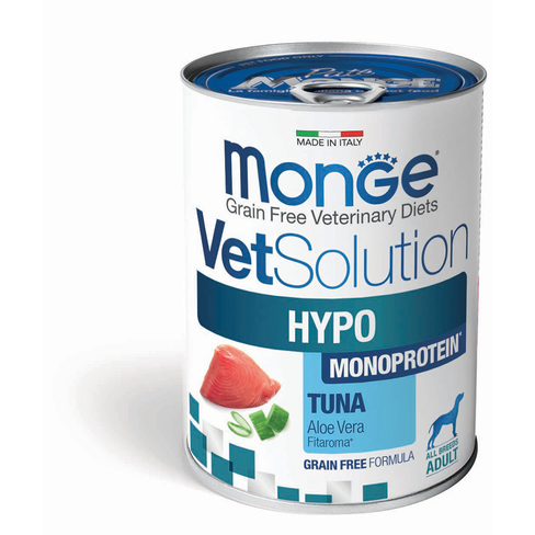 MONGE VETSOLUTION DOG HYPO MONOPROTEIN TUNA 400gr