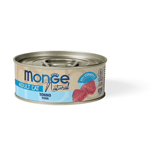 MONGE CAT NATURAL Can Atlantic tuna 80 gr