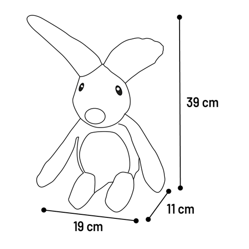 Jucarie plus Lacy Rabbit Green