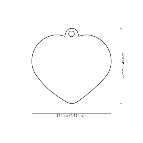 Medalion LIGHTBLUE CUORE L AZZURRO BASIC HANDMADE