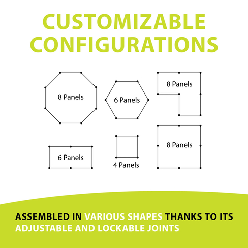 Țarc modular metalic Dog Fence 8x60