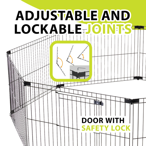 Țarc modular metalic Dog Fence 8x60