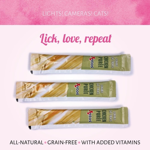 Antos Cat Treats Puree Chicken