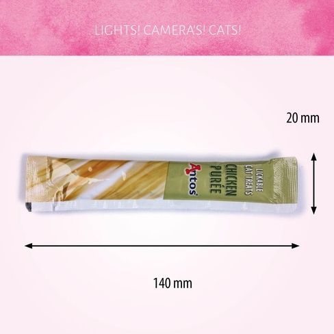 Antos Cat Treats Puree Chicken