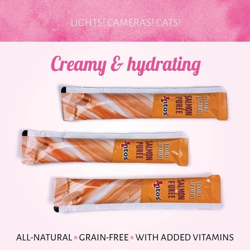 Antos Cat Treats Puree Salmon