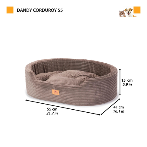 Pernă din bumbac DANDY 55 Corduroy