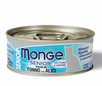 MONGE Cat Jelly Senior Can Yellowfin Tuna & Anchovies