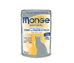 MONGE Cat Natural Pouch Tuna Chicken with liver in jelly