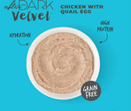 SCHESIR After Dark Velvet Mousse Cat Pouch Chicken with Quail Egg