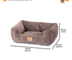 Canapea din material textil SWEETIE Corduroy