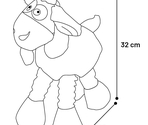 Jucarie din pluș Shappo Sheep Brown