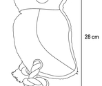 Jucarie Nada Owl with rope Brown