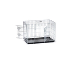 BZ Клетка для собак WIRECAGE 2DOORS Zinc