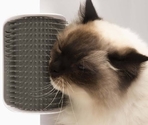 Catit Self Groomer – perie de perete pentru pisici, cu compartiment pentru menta pisicii