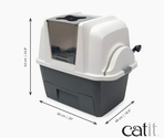 Catit Sifting Cat Pan – самоочищающийся туалет для кошек с механическим просеиванием наполнителя