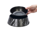 Designed by Lotte Meis Black – миска для собак из меламина с чашей из нержавеющей стали