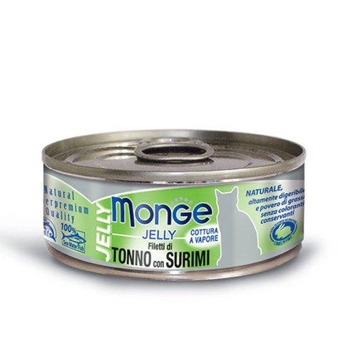 MONGE Cat Jelly Can Yellowfin Tuna with Surimi