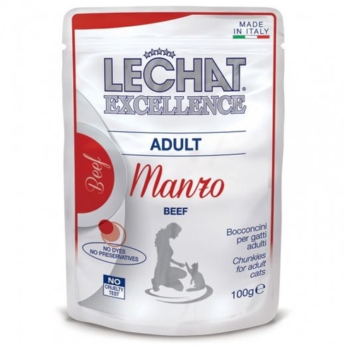 LECHAT Excellence Adult Chunkies with Beef
