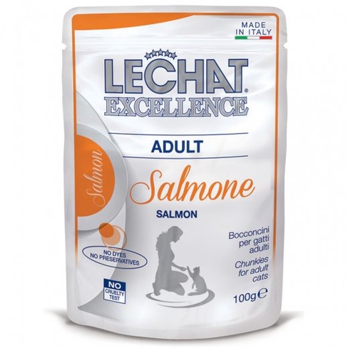 LECHAT Excellence Adult Chunkies with Salmon