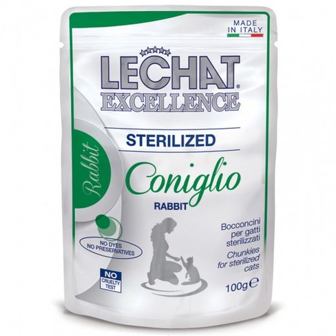 LECHAT Excellence Sterilized Chunkies with Rabbit