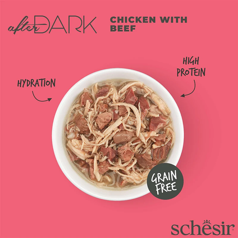 SCHESIR AFTER DARK Cat Can Chicken with Beef
