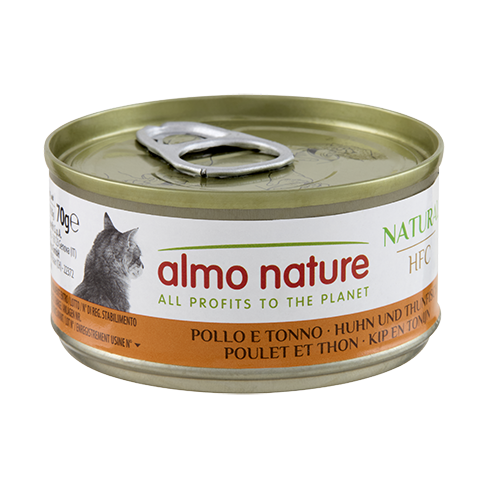 MEGA ALMO NATURE Cat HFC Can Chicken/Tuna Pack 4x50g