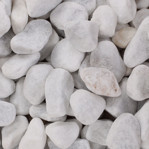 Pietriș decorativ pentru acvariu Stones Steno White