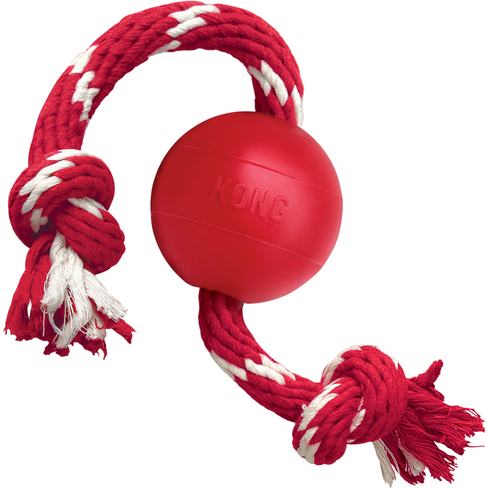 Игрушка Kong Ball with Rope Small