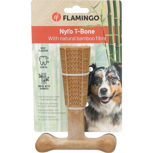 Игрушка Nyl'o Bamboo T-Bone Beef