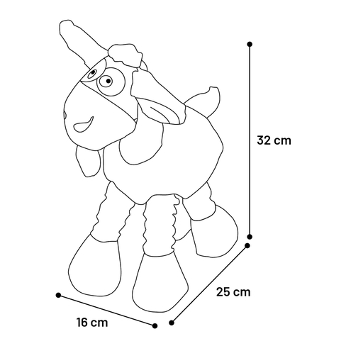 Jucarie din pluș Shappo Sheep Brown