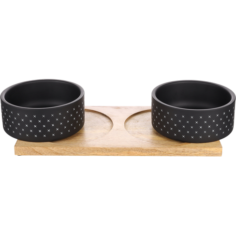 Castron din inox cu suport Duo Dinner Nervo