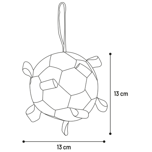 Игрушка текстильная Flecta Footbal with Ribbons Reflect