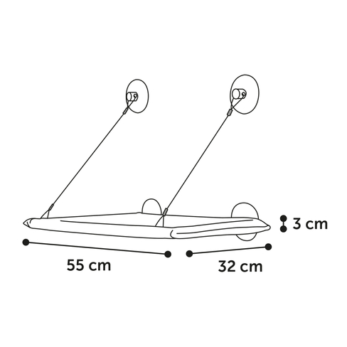 Hamac pentru pisici Chill Rectangle
