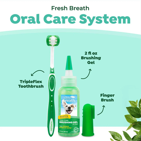 TropiClean Fresh Breath Oral Care Kit Puppy