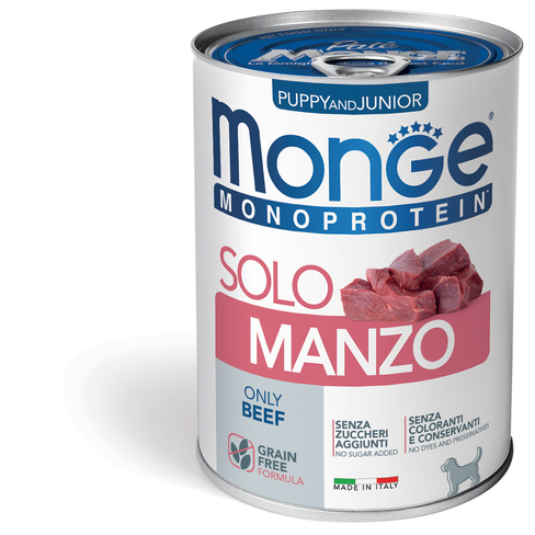 MONGE Dog Solo Pate Beef Puppy