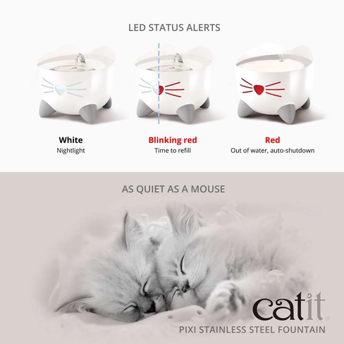 Catit PIXI Drinking Fountain – автоматический питьевой фонтан для кошек с фильтром