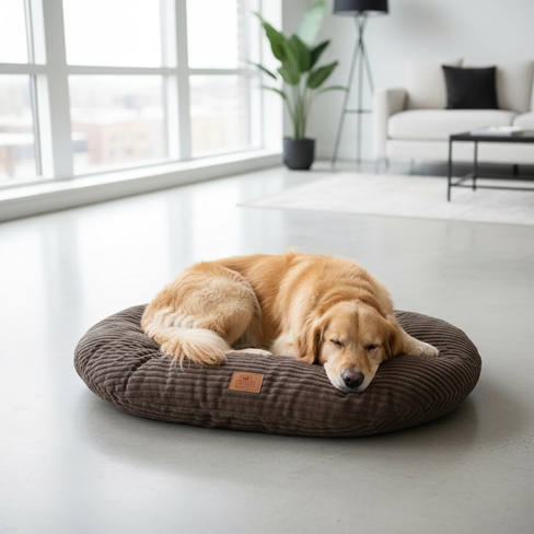 Pernă din bumbac Relax Corduroy Dark Grey
