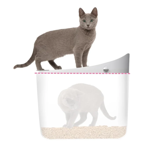 Catit PIXI Litter Box – закрытый туалет для кошек с верхним входом и защитой от рассыпания наполнителя