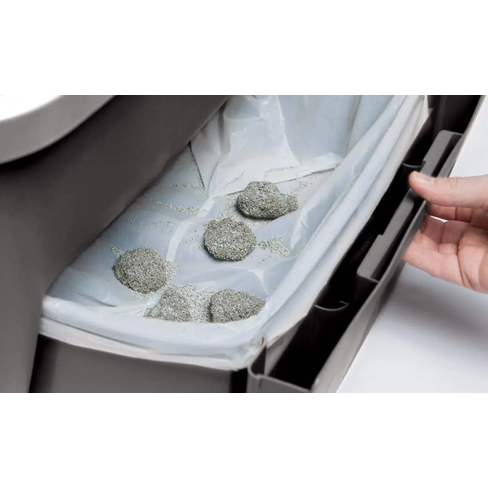 Catit Sifting Cat Pan – самоочищающийся туалет для кошек с механическим просеиванием наполнителя
