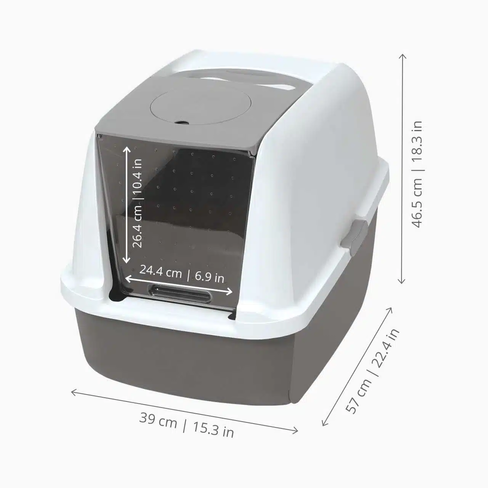 Catit Cat Hooded Litter Pan - Litieră acoperită pentru pisici cu filtru Airsift- Regular