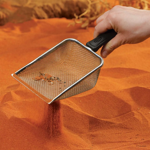 Exo Terra Scoop – lopățică metalică pentru curățarea nisipului din terariu