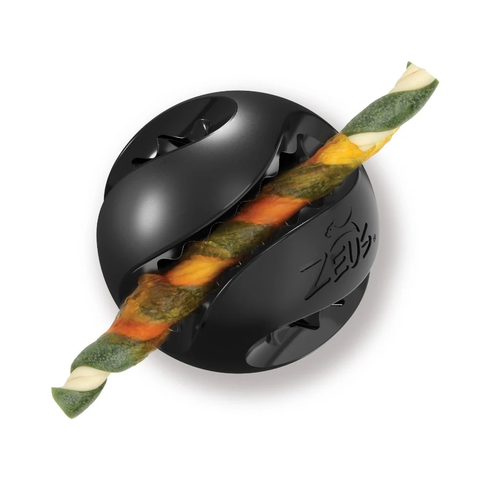 Zeus ChewChasers Treat Ball – minge interactivă pentru câini, cu recompense