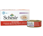 SCHESIR Cat can Chicken Fillets With Duck 6x50gr