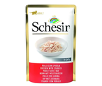 SCHESIR Cat Pouch Chicken/Bass Jelly
