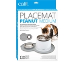 Catit Peanut Placemat – covoraș din silicon pentru pisici cu bol din oțel inoxidabil