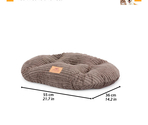 Pernă din bumbac Relax Corduroy Dark Grey